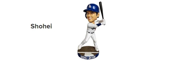 2024 Shohei Ohtani Bobblehead* at Dodger Stadium (Fans Who Buy Special Ticket Package Will Get a Shohei Ohtani Bobblehead) Use Dodger Link!