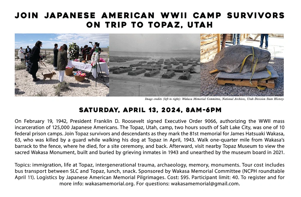 2024 Japanese American WWII Camp Survivors on Trip to Topaz, Utah