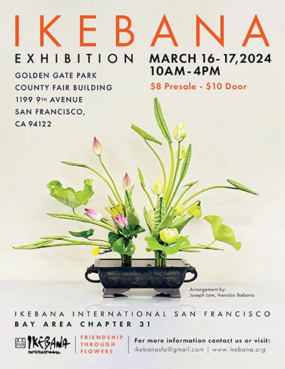 2024 Ikebana Exhibition (Explore the Elegance of Ikebana: San Francisco Flower Show) 2 Days | Japanese-City.com