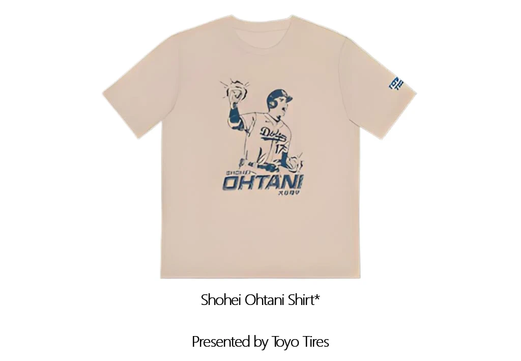 2024 Shohei Ohtani Shirt* at Dodger Stadium (Fans Who Buy Special Ticket Package Will Get a Shohei Ohtani Shirt) Use Dodger Link! | Japanese-City.com