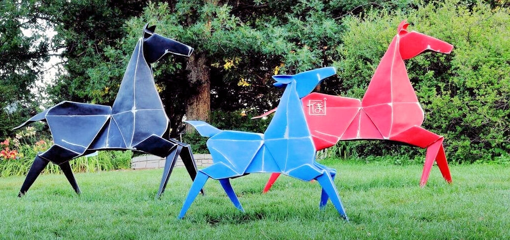 2024 Origami in the Garden: Artists Jennifer and Kevin Box (Jun 1 - Nov 3, 2024) Box Studio & Sculpture Garden (See Video) #Origami | Japanese-City.com
