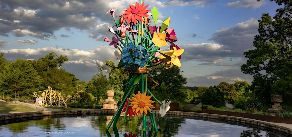 2024 Origami in the Garden: Artists Jennifer and Kevin Box (Jun 1 - Nov 3, 2024) Box Studio & Sculpture Garden (See Video) #Origami | Japanese-City.com