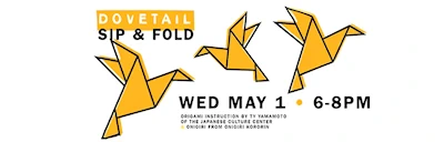 2024 Dovetail Brewery Sip ‘N Fold Origami Night: Hands-On Instruction from Yamamoto Sensei (Origami Class, Onigri, & Beer Package)