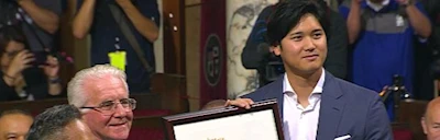May 18th: Shohei Ohtani Day' in Los Angeles by Los Angeles City Council (Duration of his Dodgers Career)