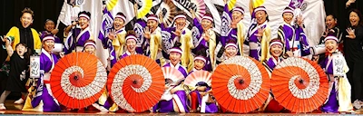 Japanese events venues location festivals 2024 Uzumaru in the Yerba Buena Gardens (Uzumaru is a Yosakoi Dance Team from San Jose's Japantown)