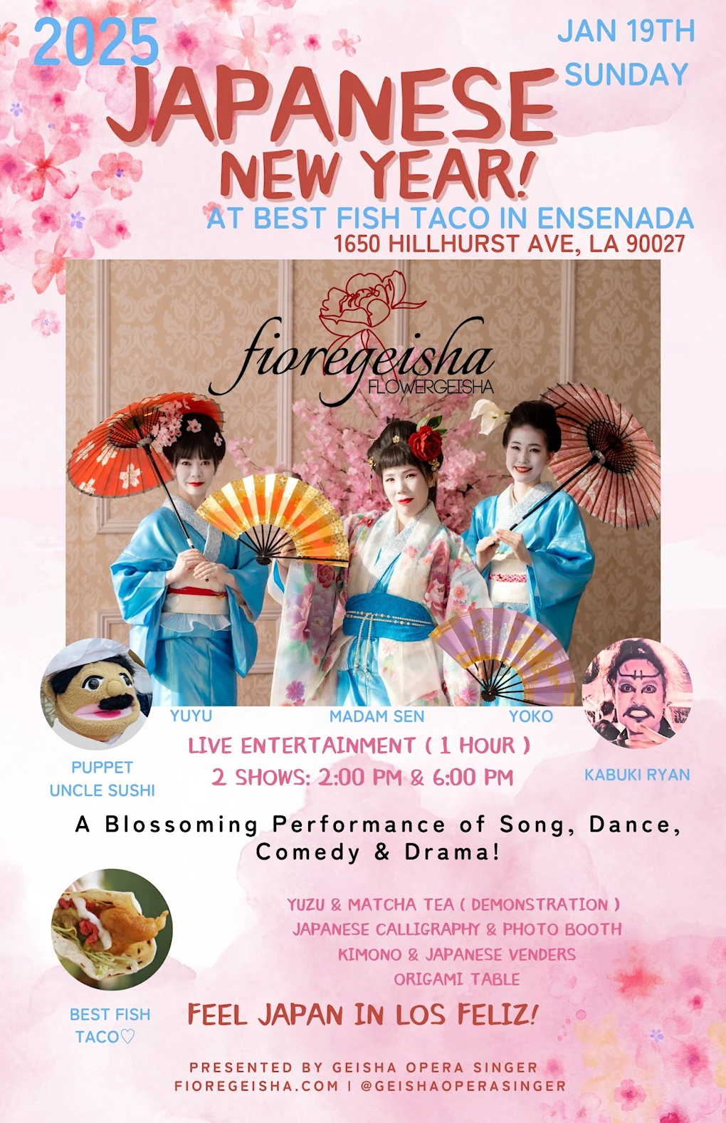 Celebrate “The Japanese New Year” With a Special Cultural Event by @fioregeishaofficial (Modern Geisha Group) Sunday, January 19, 2025 | Japanese-City.com