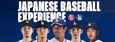 2025 All Access: Japanese Baseball Experience (Dodger Gift Bag: Japanese Heritage Jersey, Pregame Catered Rception, Field Level Game & Parking..)