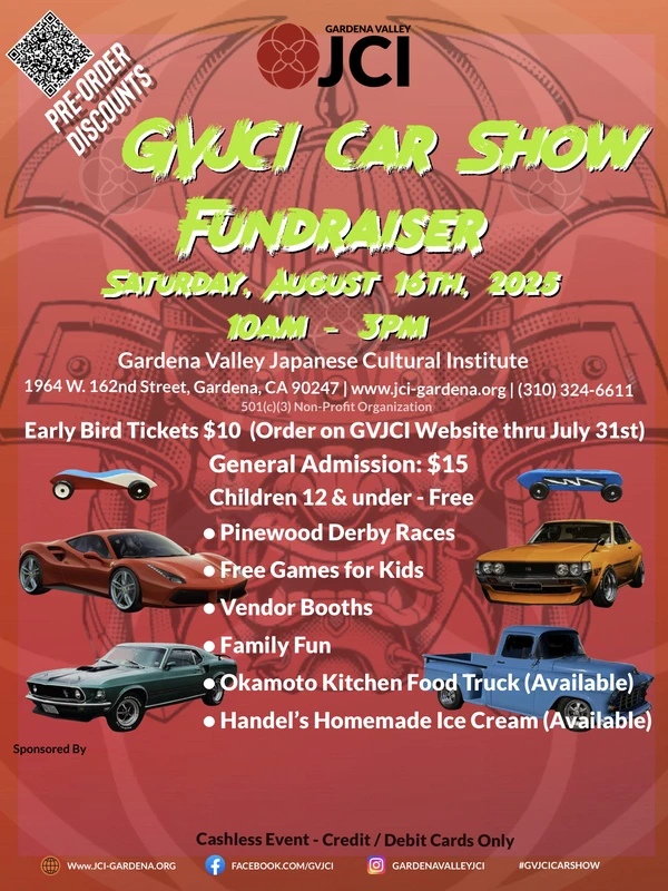 2025 Gardena Valley GVJCI Car Show Fundraiser - Gardena Valley Japanese Cultural Institute