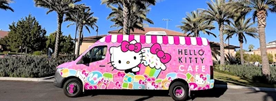 2025 Hello Kitty Cafe Truck: Valley River Center, Eugene OR (Hello Kitty Cakes, Donuts, Macarons and Other Sweets!  Hello Kitty Super Cute Merch!)
