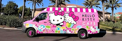 2025 Hello Kitty Cafe Truck West:  The Paseo, Pasadena (Pick-Up Super-Cute Treats & Merch, While Supplies Last!)