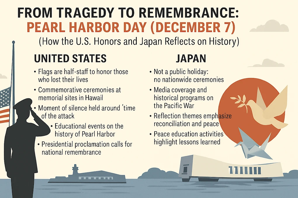 2025 Pearl Harbor Remembrance Day (Honoring December 7 and Its Lasting Impact on the U.S. and Japan)