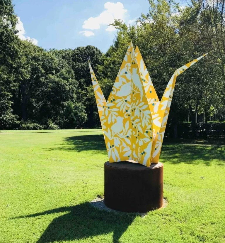 Origami in the Garden (A Once-in--Lifetime Outdoor Art Experience that Transforms Simple Folded Paper into Breathtaking Metal Masterpieces) | Japanese-City.com