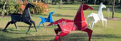 2025-2026 Origami in the Garden (A Once-in--Lifetime Outdoor Art Experience that Transforms Simple Folded Paper into Breathtaking Metal Masterpieces)