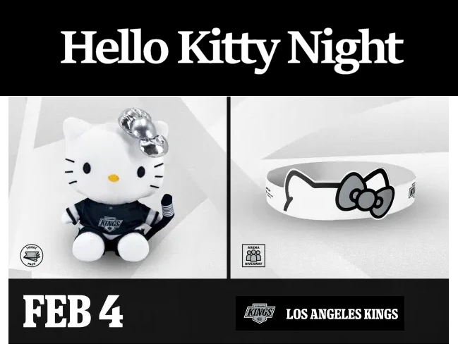 2026 Season: LA Kings Japanese Heritage Night at Crypto Arena: Hello Kitty™ Event/Fan Giveaway