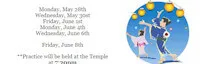 Japanese events festivals 2024 Arizona Buddhist Temple Obon Odori PRACTICE Schedule (Mon/Wed/Fri)