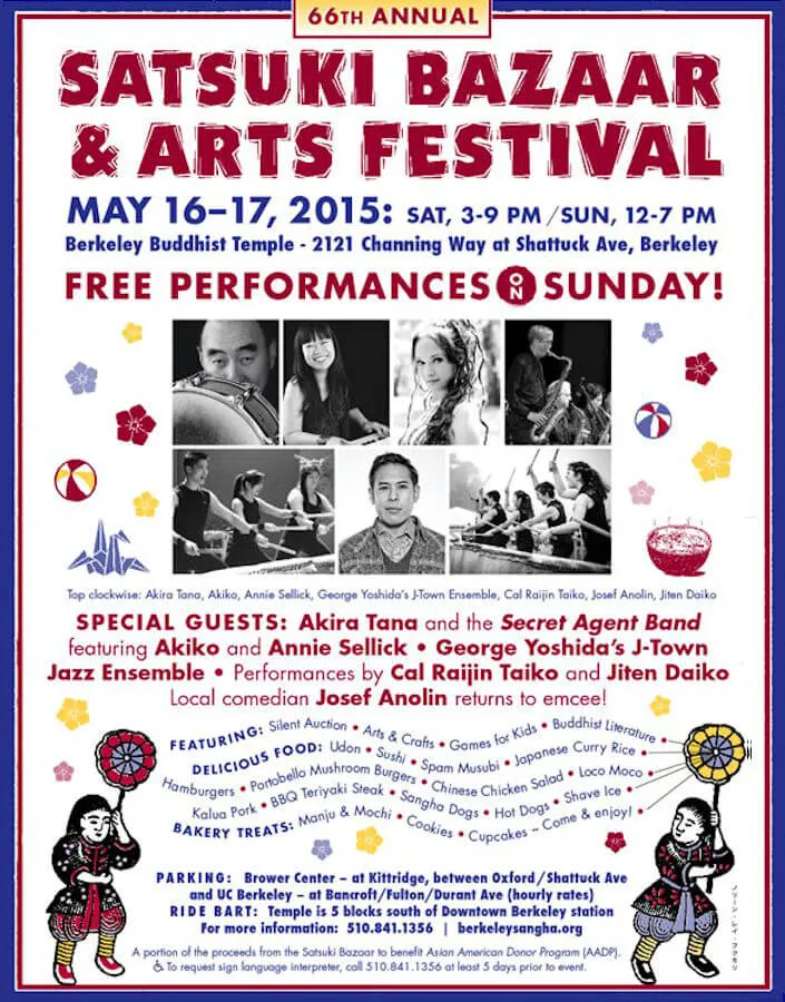 2015 - 66th annual Satsuki Bazaar & Arts Festival (2 Days)