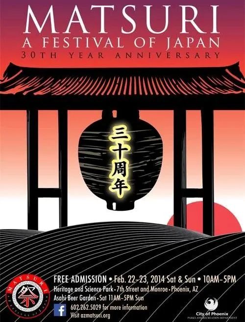 The 30th Annual Festival of Japan Arizona Matsuri - Theme is 'Chochin' - Awa Odori, Mikoshi Parade, Beer Garden.. (2 Days)