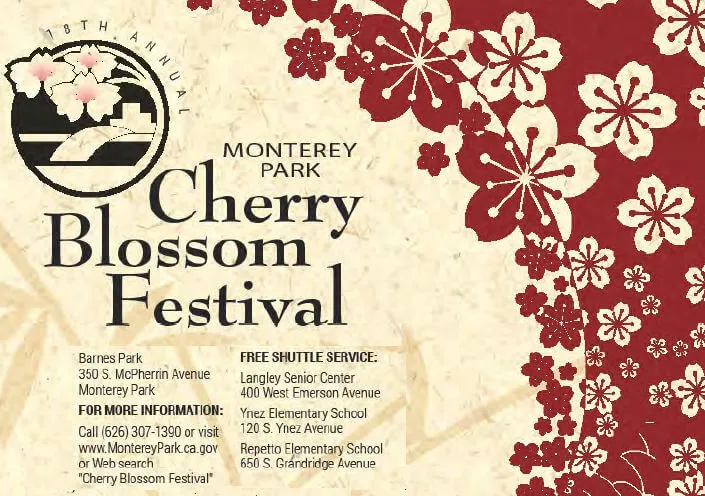 2016 - 19th Anniversary Cherry Blossom Festival - Japanese Culture at Barnes Park-Monterey Park (2 Days)