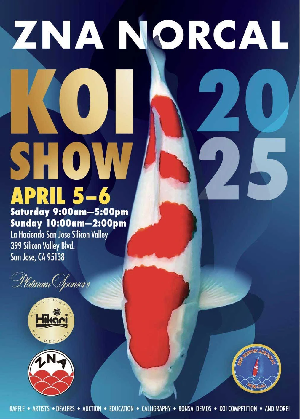 2024 ZNA Koi Show - San Jose (Japan Tradition of Koi Dates Back to Ancient Times, Considered Symbols of Good Luck Today)