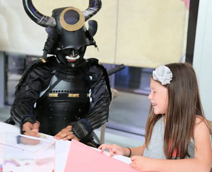 Family Day at The Samurai Collection (Largest Collection, Beautiful Compilation of Suits of Armor, Helmets, Masks, Weaponry..) FREE | Japanese-City.com