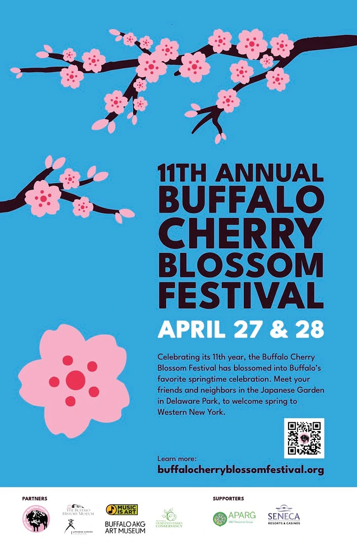 2023 - 10th Annual Buffalo Cherry Blossom Festival Event, Buffalo’s Japanese Garden in Delaware Park (Food, Performers, Tea Ceremony, Activities..)