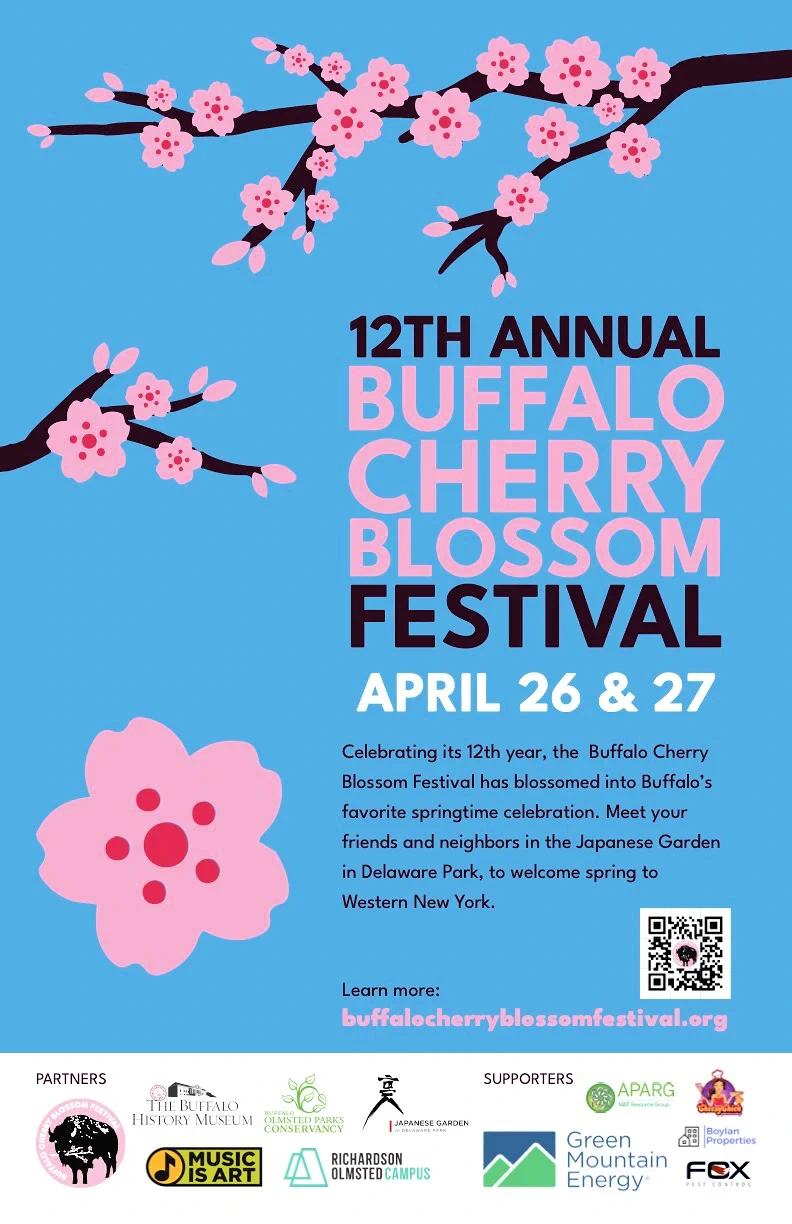 2025: 12th Annual Buffalo Cherry Blossom Festival Event, Buffalo’s Japanese Garden in Delaware Park (Food, Performers, Tea Ceremony, Activities..) | Japanese-City.com