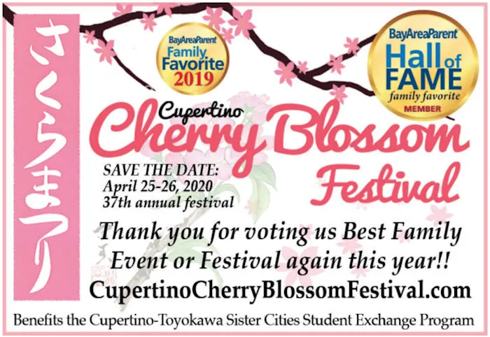 CANCELLED - 2020 - 37th Annual Cupertino Cherry Blossom Festival (Food & drink, Sushi, Spam Musubi, Gyoza, Yakisoba, Mochi, Teriyaki..) [See Video]