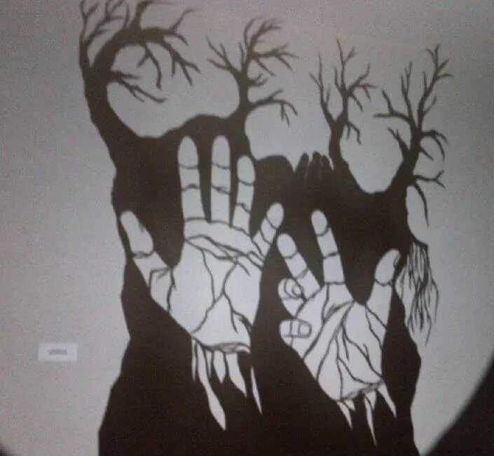 Shadow-Art Panel Exhibit by visual artist Leslie Kitashima Gray at Centenary in Little Tokyo