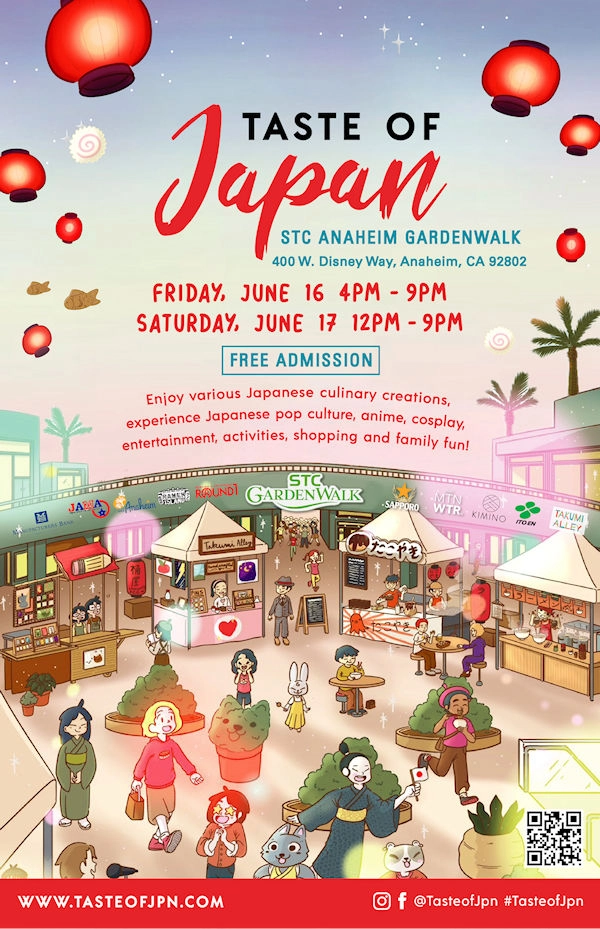 2023 Taste of Japan Festival Event: Live Performances, Japanese Food, Beer & Sake Garden, Taiko, Cosplay, Okinawa Odori.. (Friday & Saturday) 