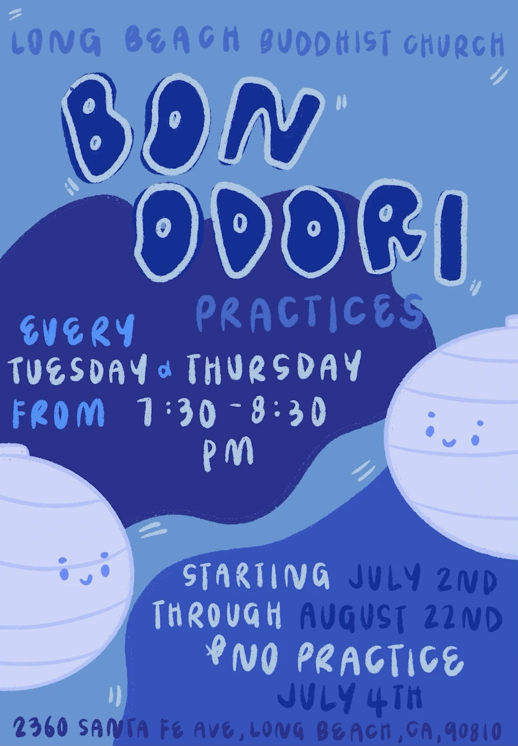 2024 Long Beach Bon Odori Practice at Long Beach Buddhist Church (LBBC) (Tuesday & Thursday) | Japanese-City.com