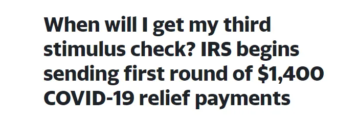 Find Out the Status of Your 2021 Stimulus Check.  (When will you get your money?) Use This Link! | Japanese-City.com
