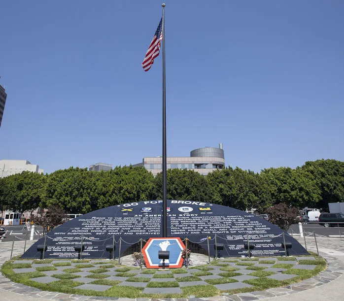 The Go For Broke Monument - Powerful Tribute to the Japanese American Soldiers of World War II.