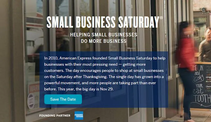 Small Business Saturday (American Express) | Japanese-City.com