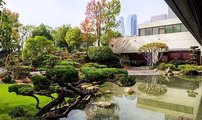 DoubleTree Hilton Hotel - Little Tokyo (Rooftop Kyoto Gardens), Japanese Garden | Japanese-City.com